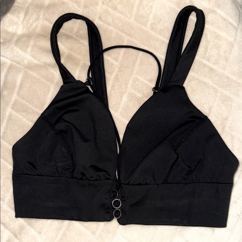 FP Movement by Free People Black Strappy Sports Bra